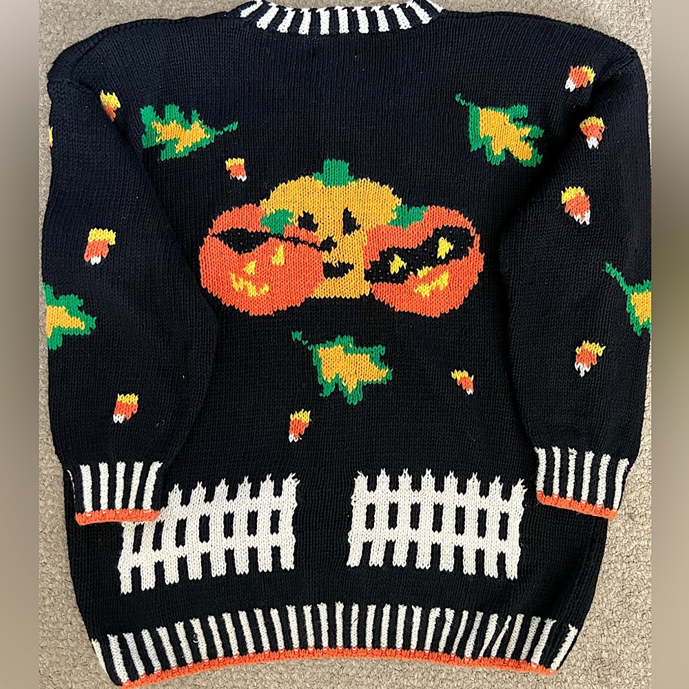 🎃 Vintage Halloween Fall Autumn Sweater Medium - Picture 9 of 9
